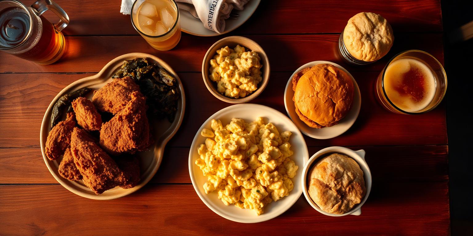 Delicious food spread